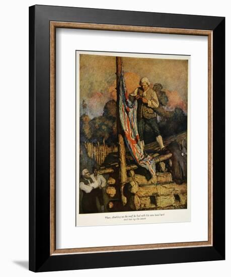 Illustration from 'Treasure Island' by Robert Louis Stevenson, 1911-Newell Convers Wyeth-Framed Giclee Print