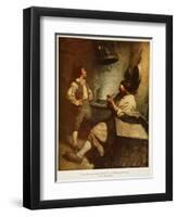 Illustration from 'Treasure Island' by Robert Louis Stevenson, 1911-Newell Convers Wyeth-Framed Giclee Print