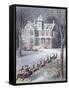 Illustration from 'twas the Night before Christmas' Written by Professor Clement Clarke Moore…-null-Framed Stretched Canvas