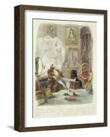 Illustration from 'Visitation of a London Exquisite to His Maiden Aunts in the Country'-Theo-Framed Giclee Print