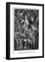 Illustration from "Voyage Au Centre De La Terre"-Édouard Riou-Framed Giclee Print