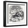 Illustration from "Wagner the Wehr-Wolf" as It Terrorises Religious Types in a Church-G.w.m. Reynolds-Framed Art Print