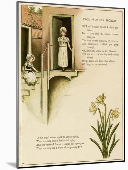 Illustration, from Wonder World-Kate Greenaway-Mounted Art Print