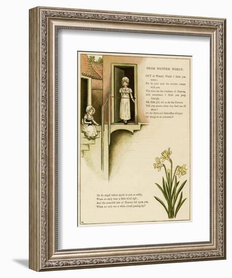 Illustration, from Wonder World-Kate Greenaway-Framed Art Print