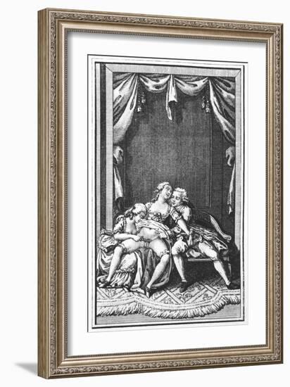 Illustration from Works by the Marquis De Sade-null-Framed Giclee Print