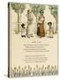 Illustration, Happy Days-Kate Greenaway-Stretched Canvas