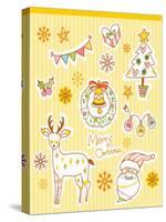 Illustration Icons Related to Christmas-null-Stretched Canvas