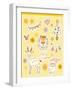 Illustration Icons Related to Christmas-null-Framed Giclee Print