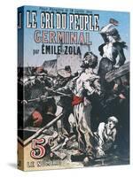 Illustration in Le Crie Du Peuple Magazine Advertising Publication of Germinal by Emile Zola-null-Stretched Canvas