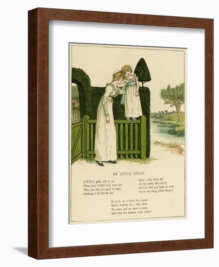 Illustration, My Little Girlie-Kate Greenaway-Framed Art Print