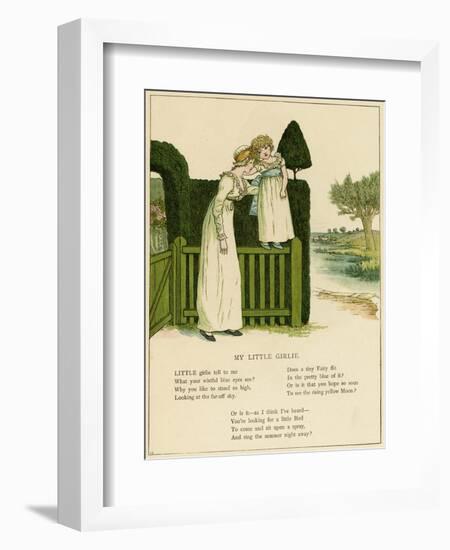 Illustration, My Little Girlie-Kate Greenaway-Framed Art Print