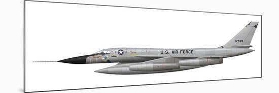 Illustration of a B-58 Hustler of the U.S. Air Force-Stocktrek Images-Mounted Premium Giclee Print