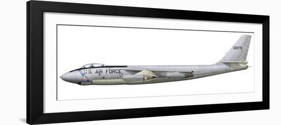 Illustration of a Boeing B-47E Stratojet-Stocktrek Images-Framed Art Print