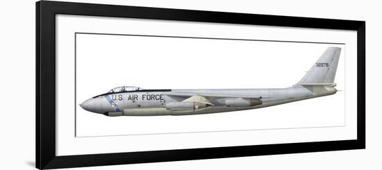 Illustration of a Boeing B-47E Stratojet-Stocktrek Images-Framed Premium Giclee Print