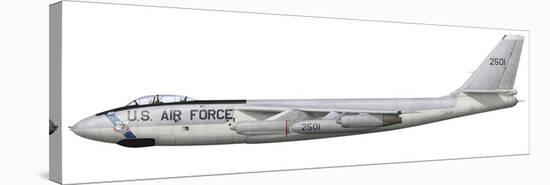 Illustration of a Boeing B-47E Stratojet-Stocktrek Images-Stretched Canvas