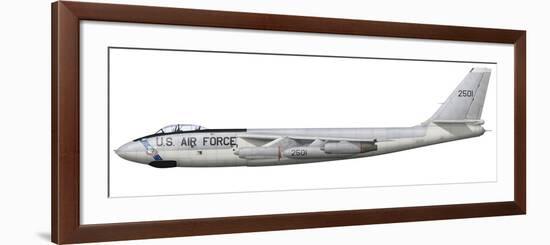 Illustration of a Boeing B-47E Stratojet-Stocktrek Images-Framed Art Print