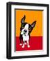 Illustration of a Boston Terrier Dog-TeddyandMia-Framed Art Print