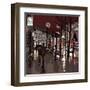 Illustration of a Boulevard in Paris at Night-isaxar-Framed Art Print