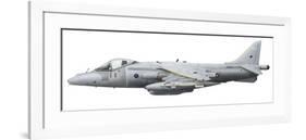Illustration of a British Aerospace Harrier GR9 Aircraft-Stocktrek Images-Framed Photographic Print