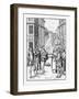 Illustration of a Business Transaction on the Street in Northumberland in the 16th Century-null-Framed Giclee Print
