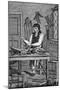 Illustration of a Cabinetmaker from Edward Hazen's Book of Trades-null-Mounted Giclee Print