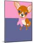 Illustration of a Chihuahua Dog-TeddyandMia-Mounted Art Print