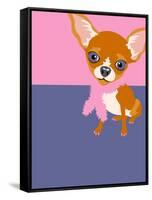 Illustration of a Chihuahua Dog-TeddyandMia-Framed Stretched Canvas