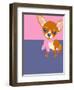 Illustration of a Chihuahua Dog-TeddyandMia-Framed Art Print