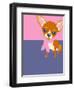 Illustration of a Chihuahua Dog-TeddyandMia-Framed Art Print