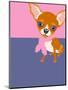 Illustration of a Chihuahua Dog-TeddyandMia-Mounted Art Print