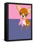 Illustration of a Chihuahua Dog-TeddyandMia-Framed Stretched Canvas