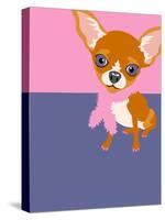 Illustration of a Chihuahua Dog-TeddyandMia-Stretched Canvas