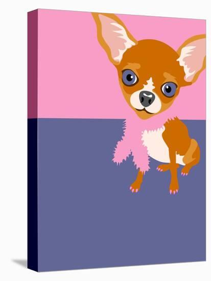 Illustration of a Chihuahua Dog-TeddyandMia-Stretched Canvas