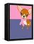 Illustration of a Chihuahua Dog-TeddyandMia-Framed Stretched Canvas