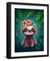 Illustration of a Cute Sloth-null-Framed Art Print