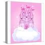 Illustration of a Fairy Tale Princess Castle in the Sky. Raster Version.-Dazdraperma-Stretched Canvas