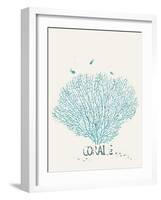 Illustration of a Fan Coral-Milovelen-Framed Art Print