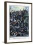 Illustration of a Footbridge Collapsing during Celebrations of the 1900 Paris Exposition-Stefano Bianchetti-Framed Giclee Print