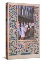 Illustration of a Funeral Service, from the Book of Hours of Louis DOrleans, 1469-Jean Colombe-Stretched Canvas