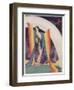 Illustration of a Glamorous Lady Wearing a Rainbow as a Shawl-null-Framed Photographic Print