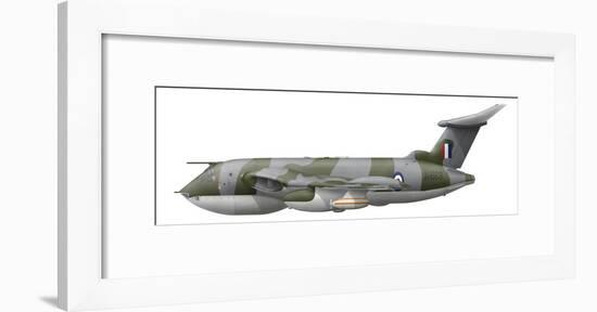 Illustration of a Handley Page Victor K2 Aircraft-Stocktrek Images-Framed Photographic Print