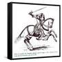 Illustration of a Knight Templar-null-Framed Stretched Canvas