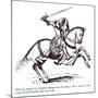 Illustration of a Knight Templar-null-Mounted Giclee Print