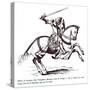 Illustration of a Knight Templar-null-Stretched Canvas