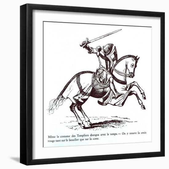 Illustration of a Knight Templar-null-Framed Giclee Print