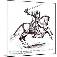 Illustration of a Knight Templar-null-Mounted Giclee Print