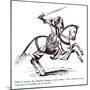 Illustration of a Knight Templar-null-Mounted Giclee Print