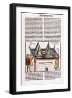 Illustration of a Late 15th Century Distillery to Extract the Essential Oils of Plants, 1500-Hieronymus Brunschwig-Framed Premium Giclee Print