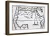 Illustration of a Map of Africa-null-Framed Giclee Print