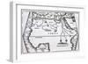 Illustration of a Map of Africa-null-Framed Giclee Print